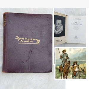 Complete works‎ of Cervantes in Spanish..Obras de Cervantes